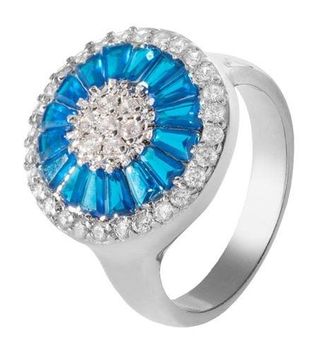 Ronda Premuim Ring LR339с viva la vika кольцо wave pave ring – silver green