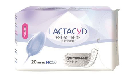 LACTACYD Extra Large 180 mm прокладки molped extra hygiene супер антибактериальные 7шт