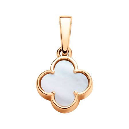 Золотая подвеска с перламутром