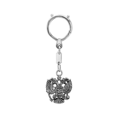 Серебряный брелок для ключей Герб сувенир акм брелок канат разводной мост античное олово металлическая вставка