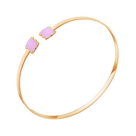 Серебряный браслет с эмалью и позолотой