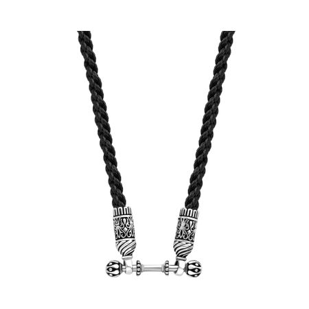 Серебряное колье на шнурке с родированием водонепроницаемая сумка на шнурке из нейлона