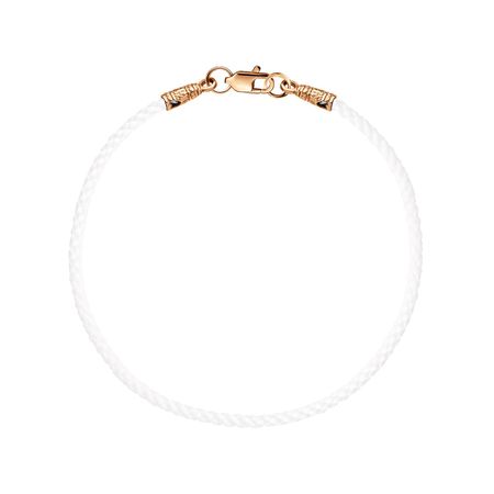 Текстильный браслет с серебряным замком