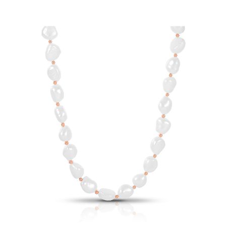 Бусы из жемчуга с серебряным замком