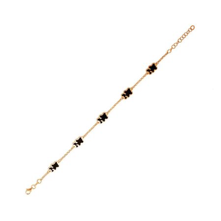 Серебряный браслет с эмалью и позолотой