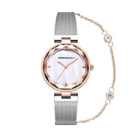 Женские часы BCBGMAXAZRIA Classic BG50679002 ёлочных шаров 6 см розовый серебристый 40 шт