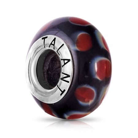 Подвеска-шарм из серебра с муранским стеклом