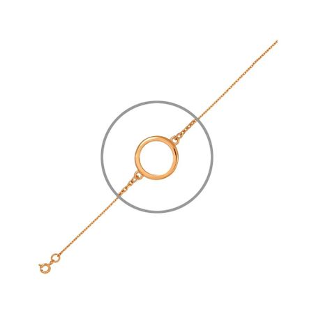 Серебряный браслет Круг с позолотой полировальный круг из хлопка rams bralin