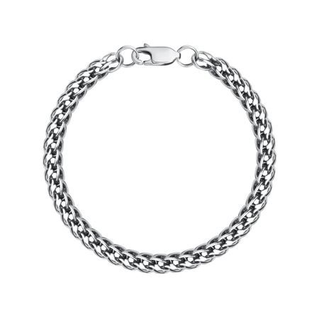 Серебряный браслет Обратный питон с чернением научусь читать слитно питон спит он учимся читать слитно книжка с наклейками