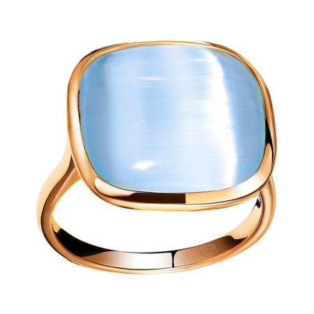 Кольцо из серебра с кошачьим глазом