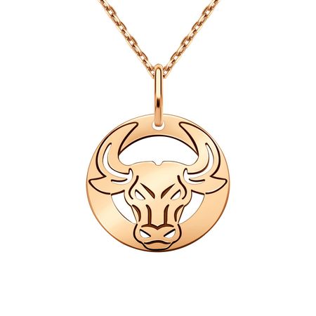 Золотая подвеска со знаком зодиака Телец иван михайлович бенгальский гримуар телец фарфоровый grimoire vitulum fictilem том iii