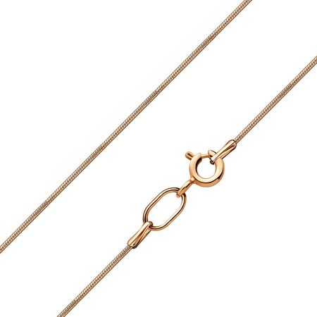 Серебряная цепочка Снейк с позолотой и алмазной гранью