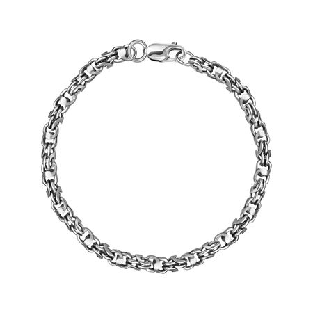 Серебряный браслет ручного плетения Адмирал с чернением константин михайлович станюкович беспокойный адмирал