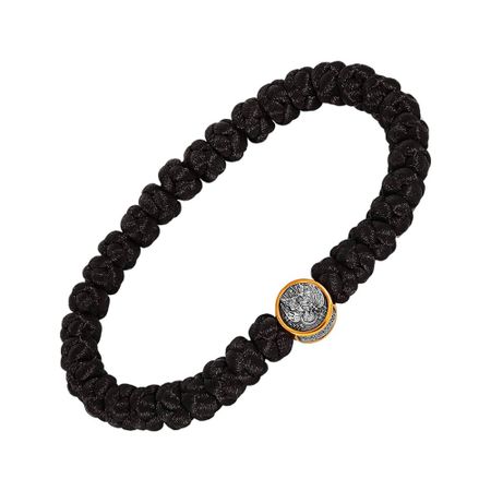 Браслет с подвеской Ангел-хранитель из серебра с позолотой