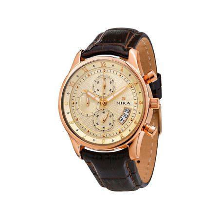 Золотые мужские часы НИКА Gentleman 1246.0.1.42A