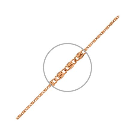 Серебряная цепочка Улитка с позолотой