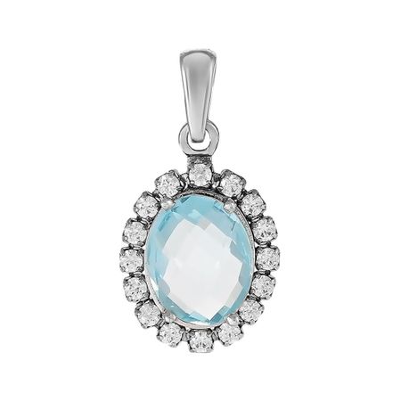 Золотая подвеска с кристаллами