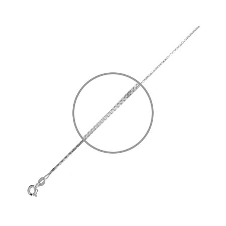 Серебряная цепочка Венециана с родированием