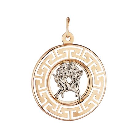 Золотая подвеска со знаком зодиака Близнецы цан юэ зеркальные города близнецы книга 1