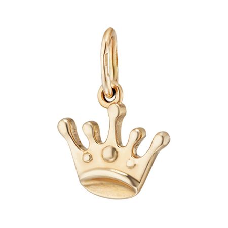 Золотая детская подвеска Корона
