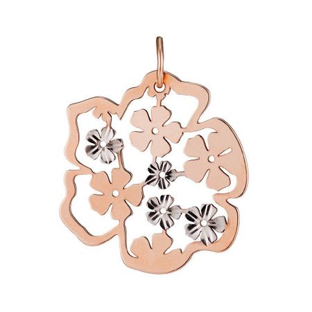 Золотая подвеска Цветок