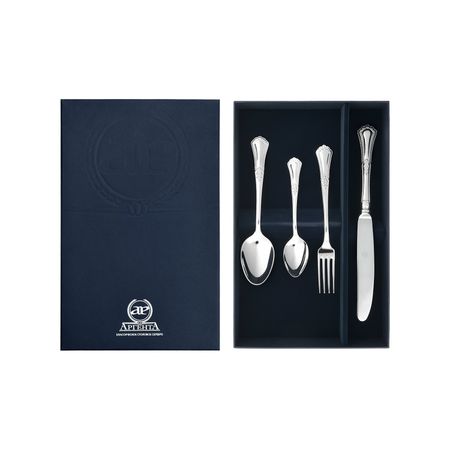 Серебряный десертный набор Фаворит с родированием (4 предмета) игорь владимирович курукин последний фаворит платон зубов