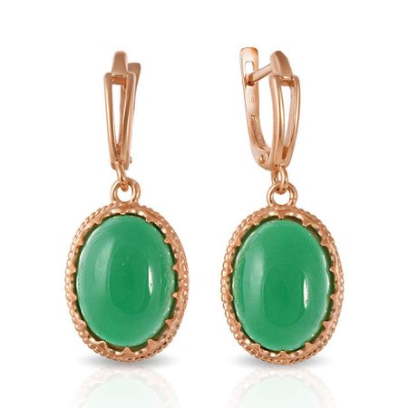 Серьги из серебра с агатами