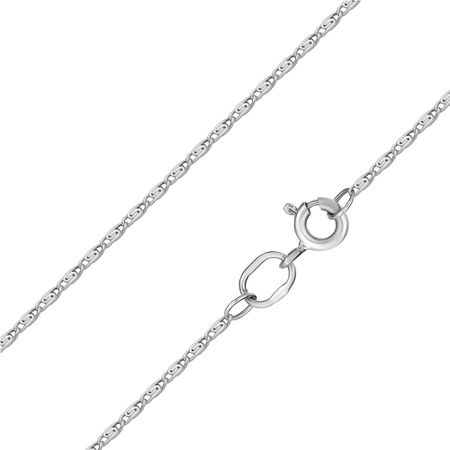 Серебряная полновесная цепочка Улитка с алмазной гранью