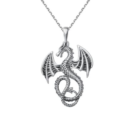 Серебряная подвеска Дракон с чернением ева геннадьевна никольская дракон и серебряная принцесса