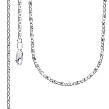 Серебряная полновесная цепочка Улитка с алмазной гранью