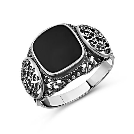 Серебряная печатка Монарх с обсидианом и чернением дмитрий иванович степанов монарх как стать лидером