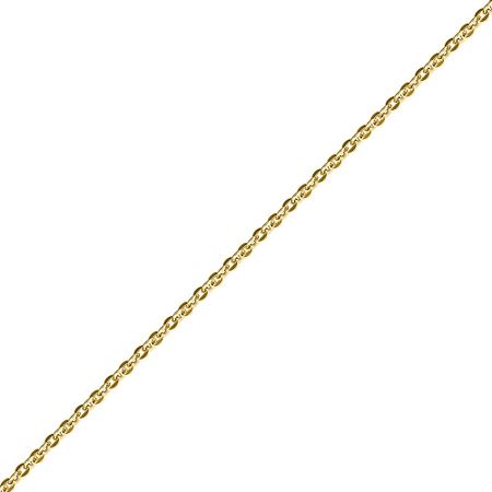 Серебряная полновесная цепочка Круглый якорь с позолотой