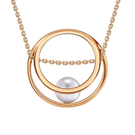 Золотая подвеска с жемчугом статуэтка птицы ermakova керамическая золотая