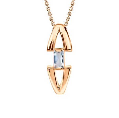 Золотая подвеска с топазом подвеска стеклянная yancheng shiny золотая 13х14 см