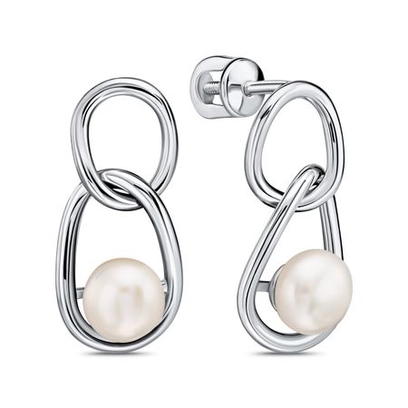 Серебряные серьги с жемчугом серебряные кольца для салфеток с жемчугом   из 12 штук