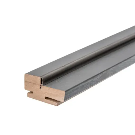 Комплект дверной коробки Альпика телескопический 2370x80x40 мм полипропилен цвет графит вуд (2.5шт.)