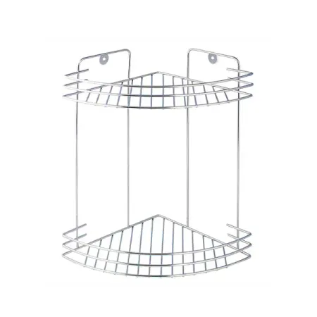 Полка для душа Delphinium Стил угловая 2 яруса цвет хром