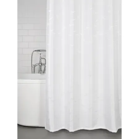 Штора для ванной Zenfort Fly 180x200 см полиэстер цвет белый