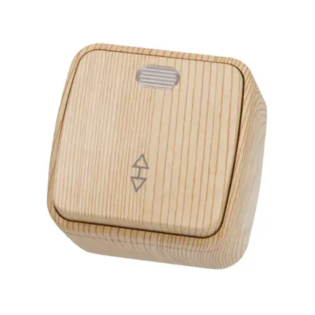 Выключатель накладной на 2 направления TDM Electric Дача 1 клавиша с подсветкой цвет сосна эми демпси стили школы направления путеводитель по современному искусству