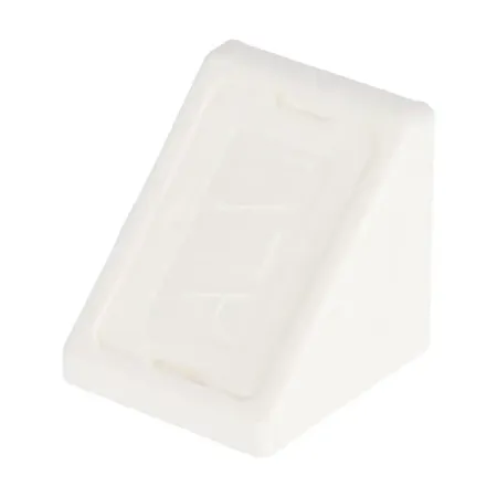 Комплект уголков мебельных 21x21 мм пластик цвет белый 6 шт. комплект деталей для ножа rick hinderer xm 18 3 5