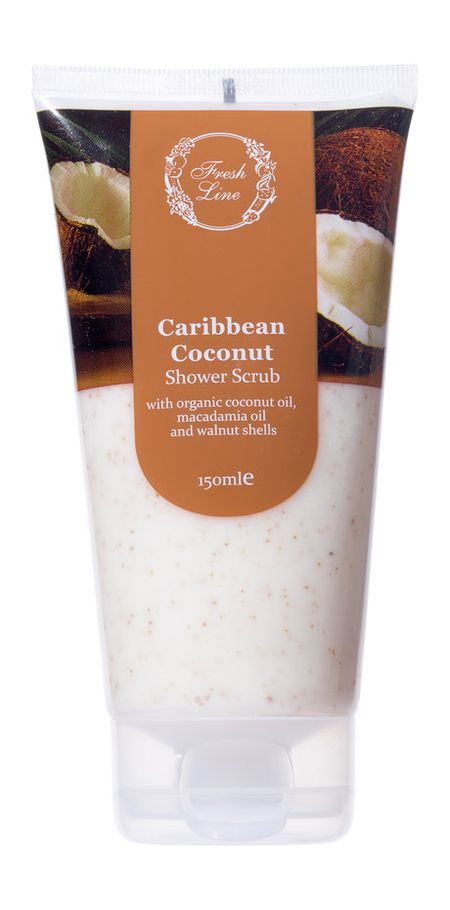 Fresh Line Caribbean Coconut Shower Scrub миниатюрные сказочные деревянные стулья