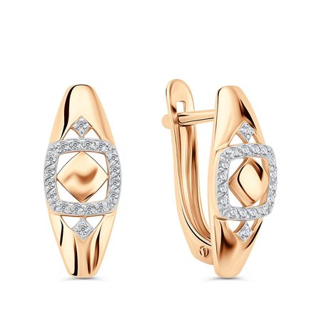 Золотые серьги с бриллиантами