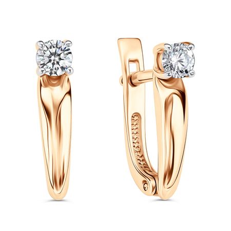 Золотые серьги с бриллиантами