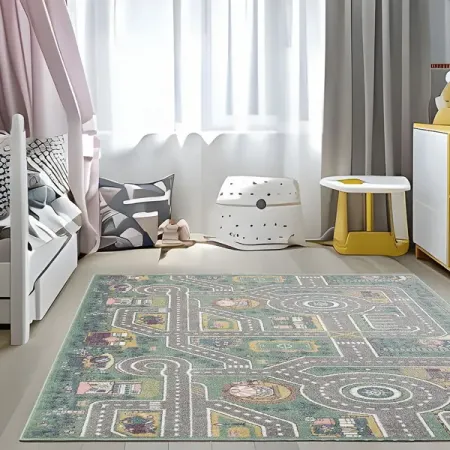 Ковер Призма 100x150 см полипропилен LM11 цвет зеленый