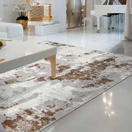 Ковер Палермо 250x350 см полипропилен F285 цвет серый абстрактная картина wuuart холст коричневый серый