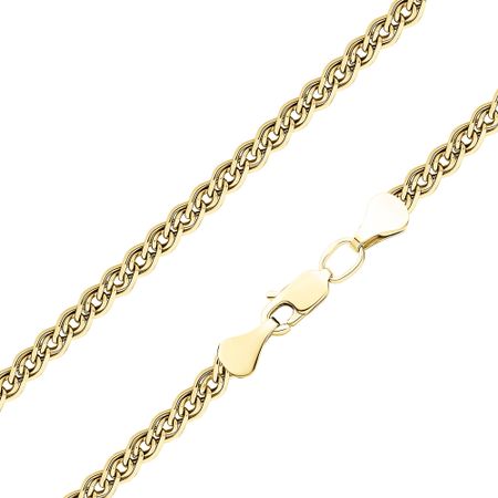 Серебряная полновесная цепочка Нонна с позолотой