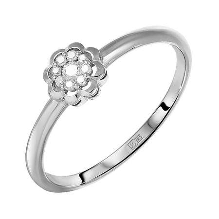 Кольцо из золота с бриллиантами металлические скрепки alltu розового золота