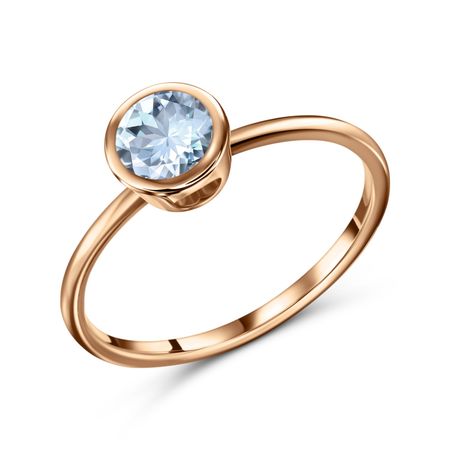 Золотое детское кольцо с топазом Sky бюбхен масло детское 200 мл календула