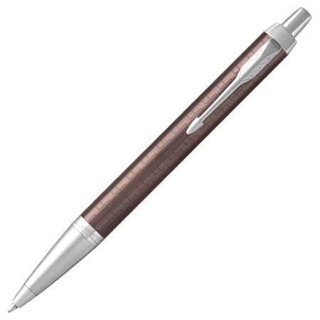 Шариковая ручка Parker IM Premium Brown CT с синим стержнем