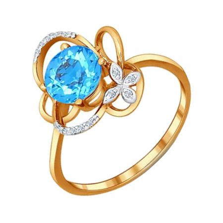 Золотое кольцо с топазом и кристаллами металлические заправки для шариковых ручек с кристаллами 7 см